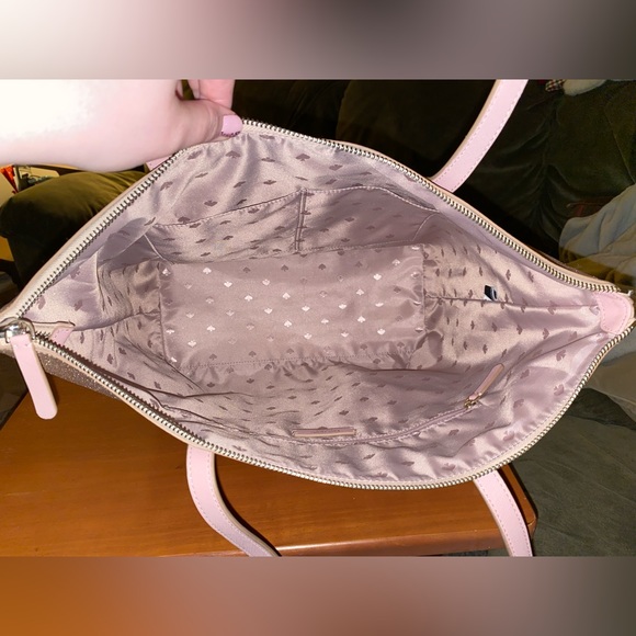 Kate Spade Rose Glitter Tote with Matching Wallet - Picture 3 of 7